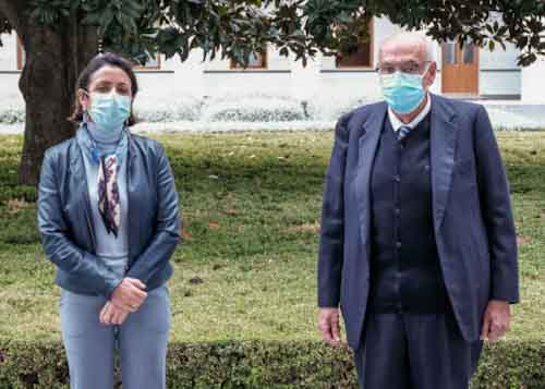  Marta Bosquet, presidenta del Parlamento, junto a Ignacio Gmez de Terreros, vocal del Consejo Andaluz de Asuntos de Menores  