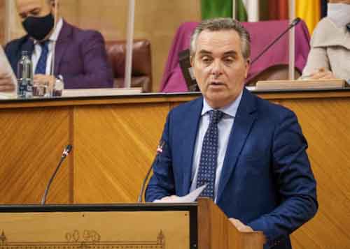 Juan Francisco Bueno, del Grupo Parlamentario Popular Andaluz, interviene 