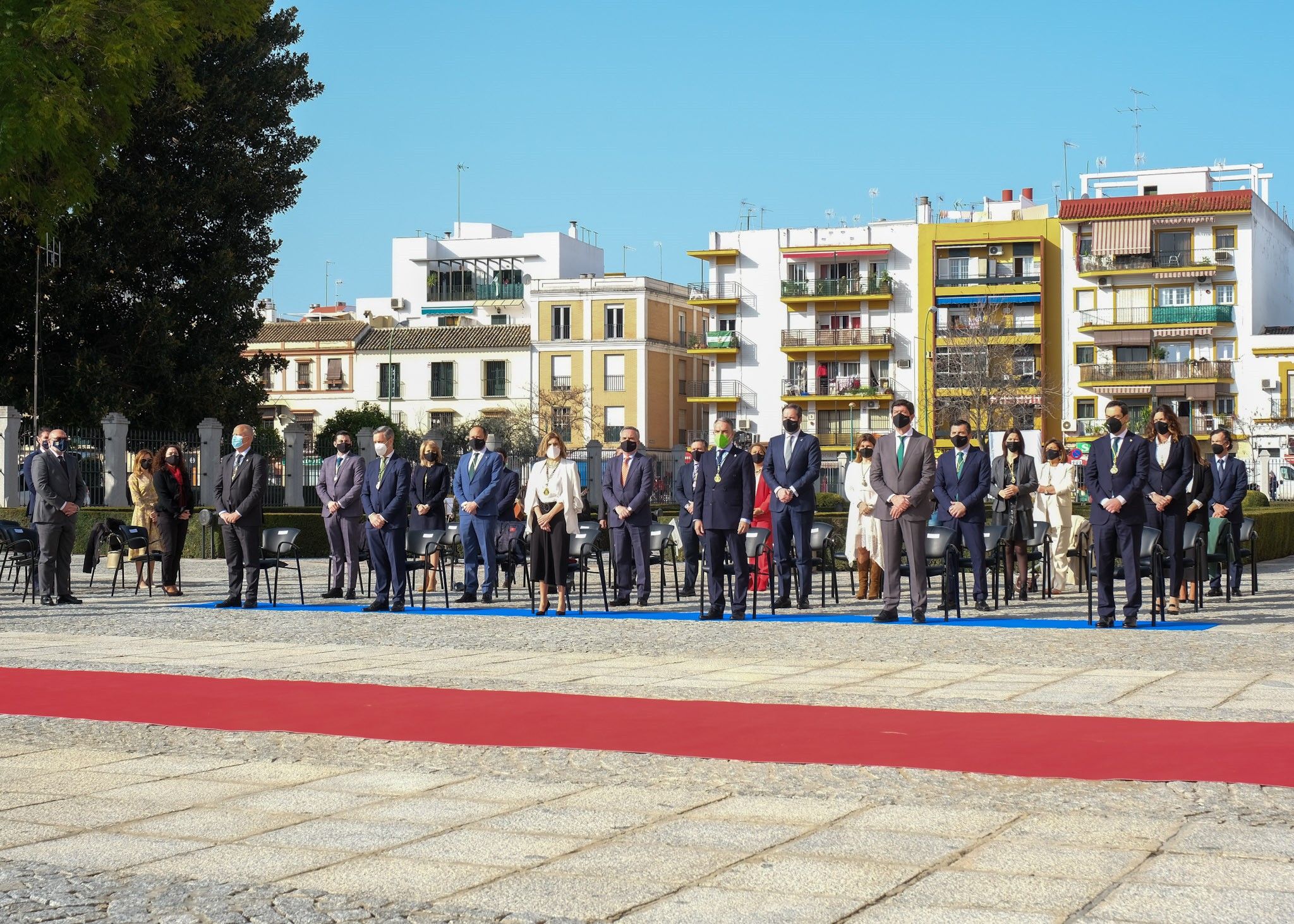  El Consejo de Gobierno durante la celebraci�n del acto institucional con motivo del D�a de Andaluc�a