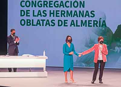 Medalla de Andaluc�a de la Solidaridad y la Concordia para la Congregaci�n de las Hermanas Oblatas en su comunidad de Almer�a