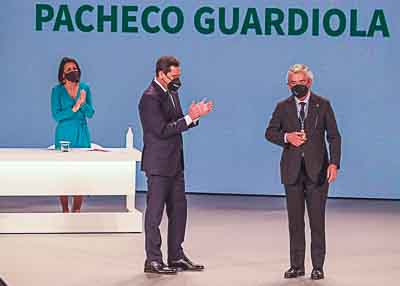 El presidente de las fundaciones Konecta y Alal�, Jos� Mar�a Pacheco, recibe la Medalla de Andaluc�a a los Valores Humanos
